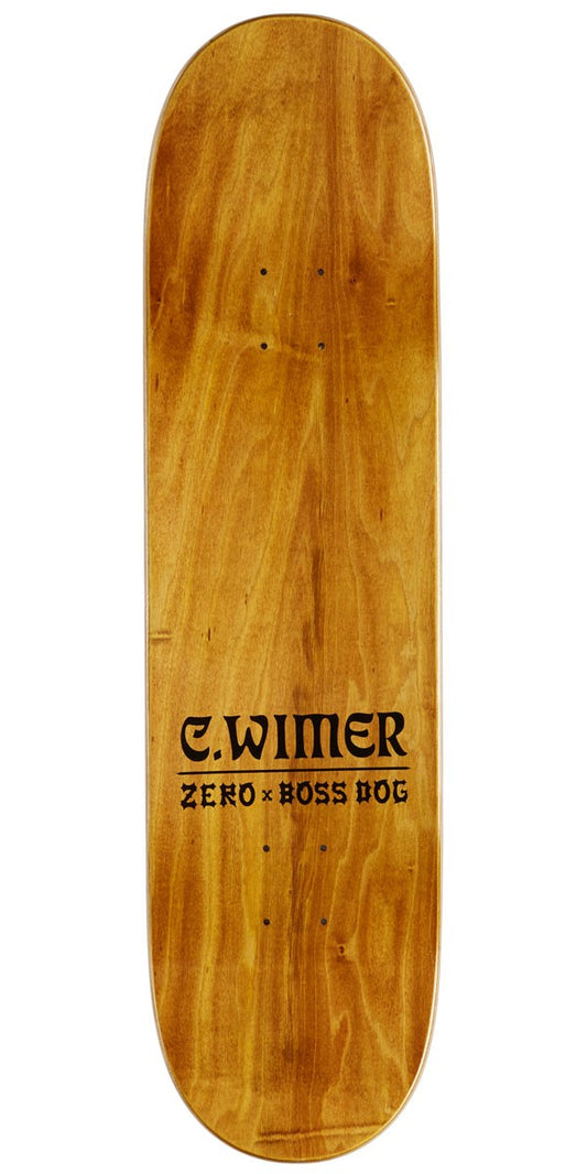 Zero Skateboard Deck Wimer Fought the law 8.375" (BOSS DOG COLLAB)