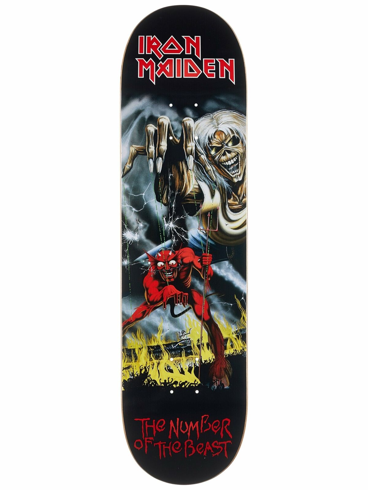 Zero Skateboard Deck X Iron Maiden No Of The Beast 8 25 Limited Edition