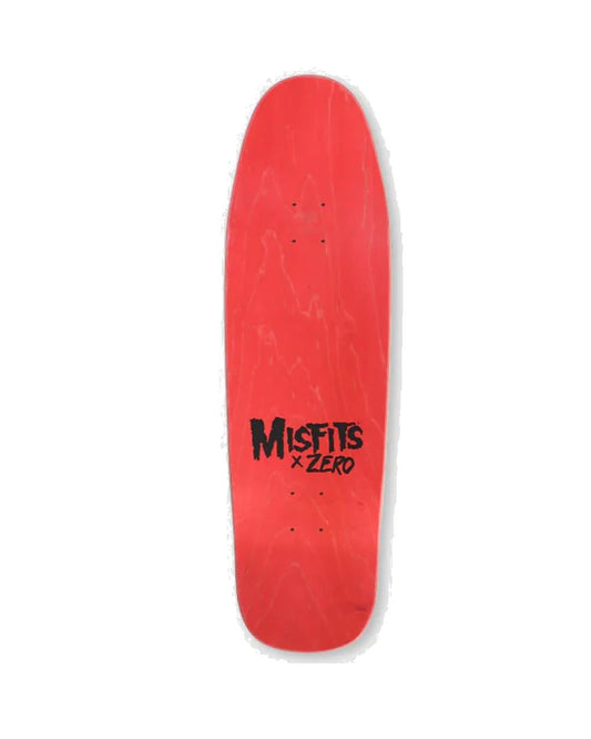 Zero x MISFITS Skateboard Deck Fiend Skull Black 9.25" Shaped Limited Edition