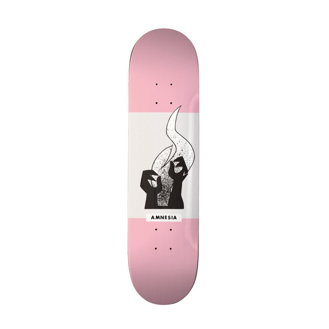 Amnesia Skateboards Deck OG Spray Pink 8.375