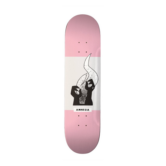 Amnesia Skateboards Deck OG Spray Pink 8.375