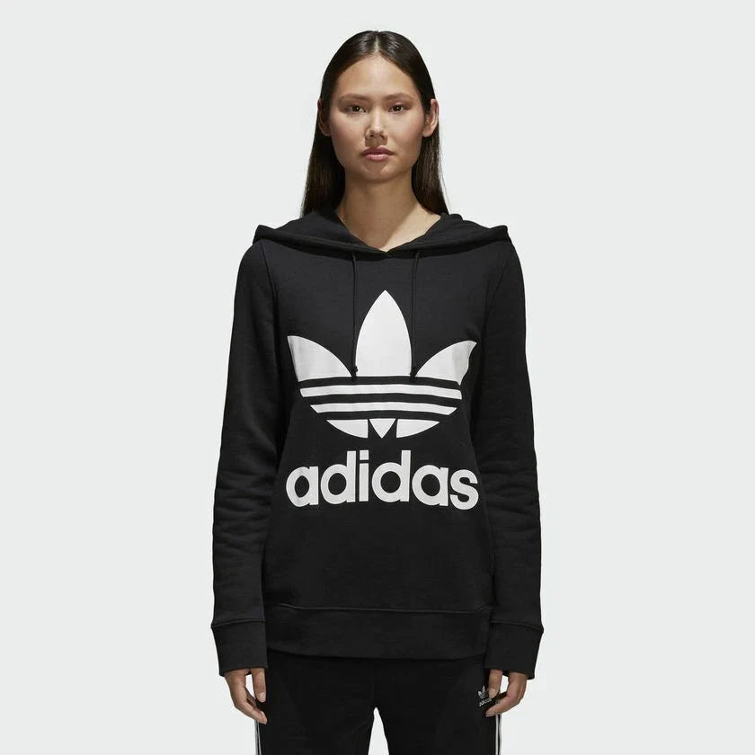 Adidas Womens Trefoil Hoodie Black