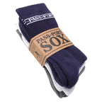 Pass Port Hi Sox 3 Pack Multi Navy White Grey