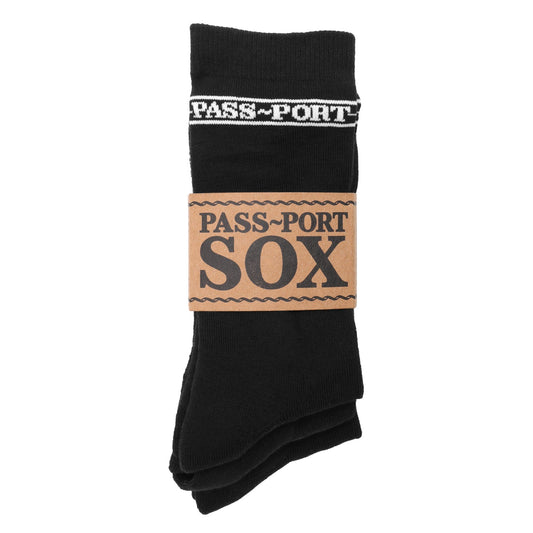 Pass~Port Hi Sox 3-Pack Black - Passport Sox