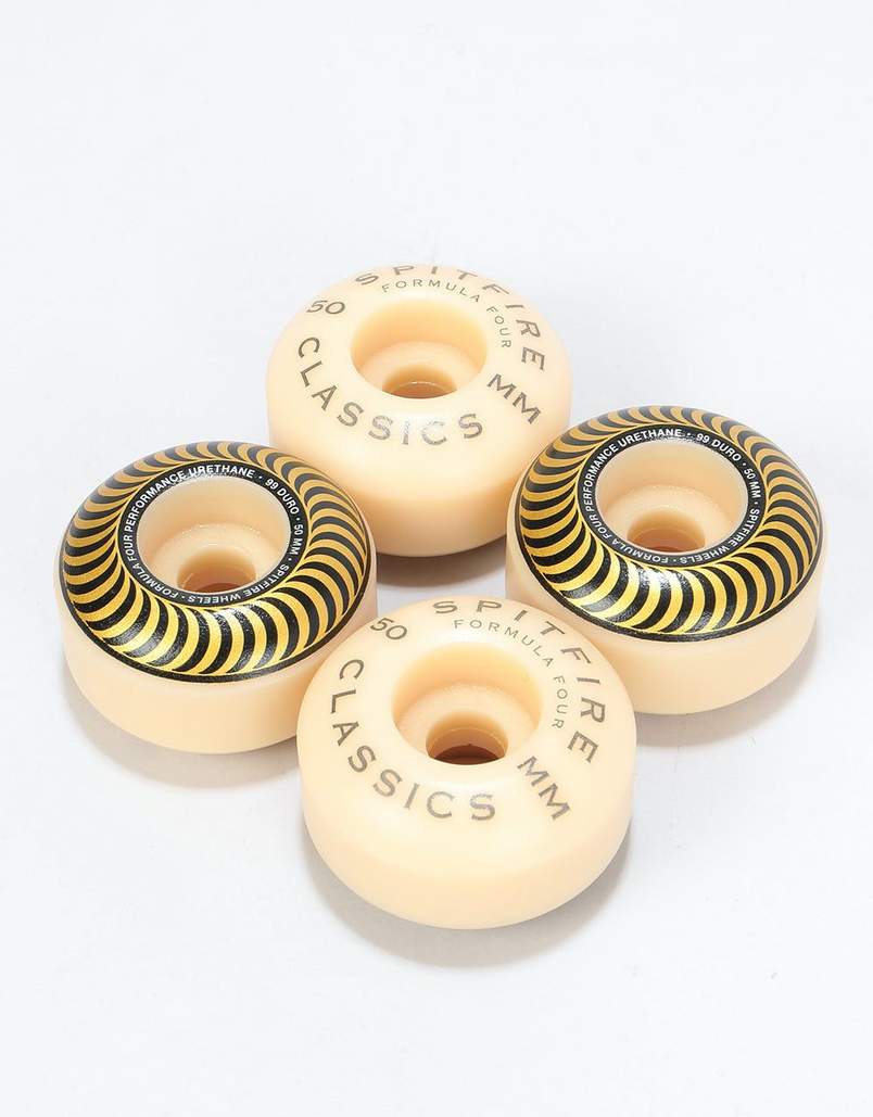 Spitfire Wheels Formula Four Classic Swirl 50Mm Gold 99D F4