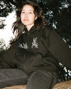 Aerosol Skateboards Angel Zip Hoodie Black