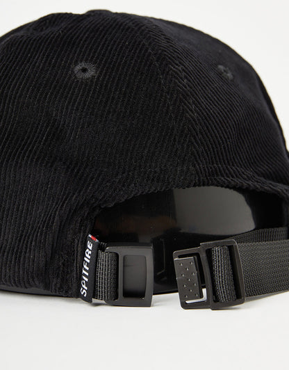 Spitfire Wheels Cap LiL Bighead Strapback Black Corduroy Skateboard Hat