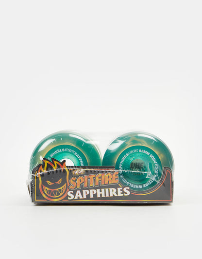 Spitfire Wheels Sapphire Clear Green 53mm 90d