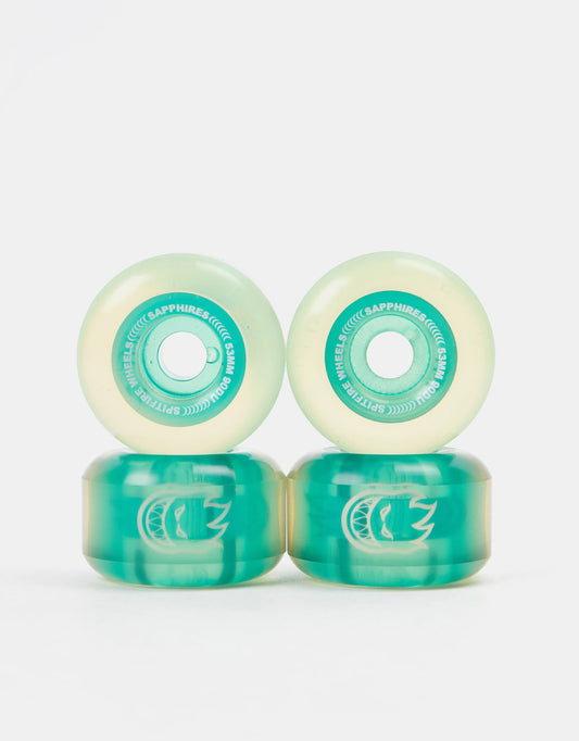 Spitfire Wheels Sapphire Clear Green 53mm 90d