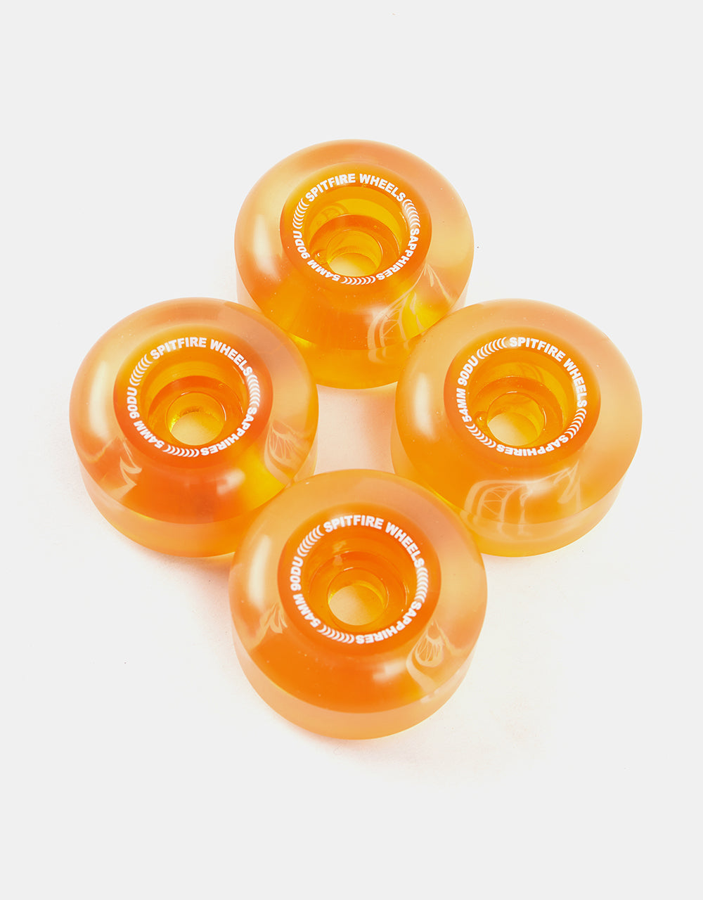 Spitfire Wheels Sapphire Clear Orange 54mm 90d