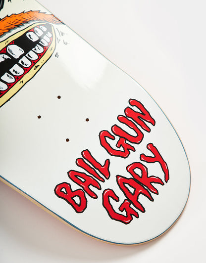 Heroin Skateboard Deck Bail Gun Gary 3 Symmetrical Egg 9.75"