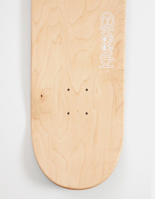 Krooked Skateboard Deck Flock Green 8 38
