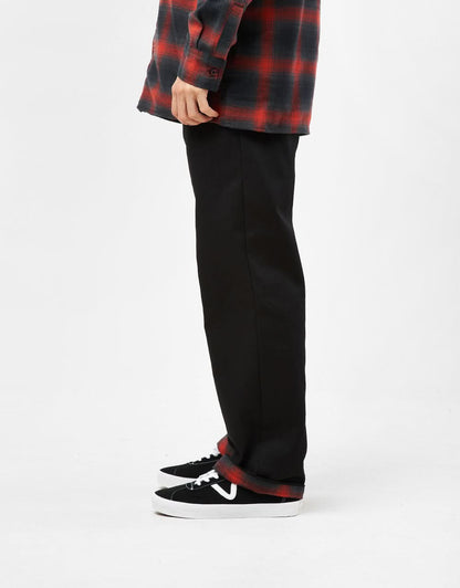 Spitfire x Dickies Pants Flannel Cuff Black A865S Skateboard Work Pant