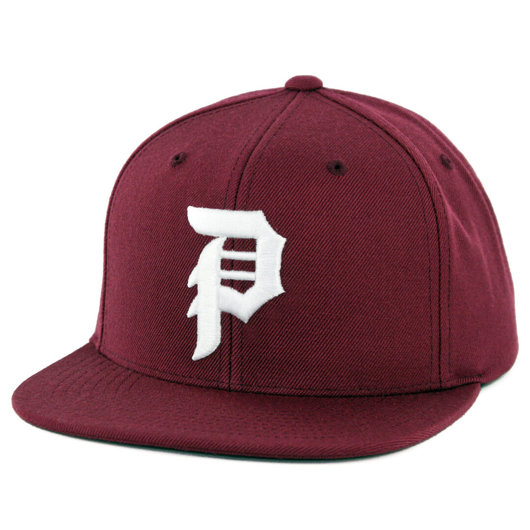 Primitive Skateboard Cap Dirty P Snapback Burgundy Adj Hat