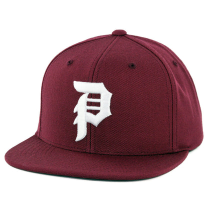 Primitive Skateboard Cap Dirty P Snapback Burgundy Adj Hat