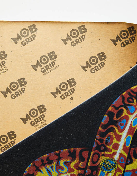 Mob Grip X Santa Cruz Jeff Kendall Snake 11 Air Bubble Free Skateboard Griptape