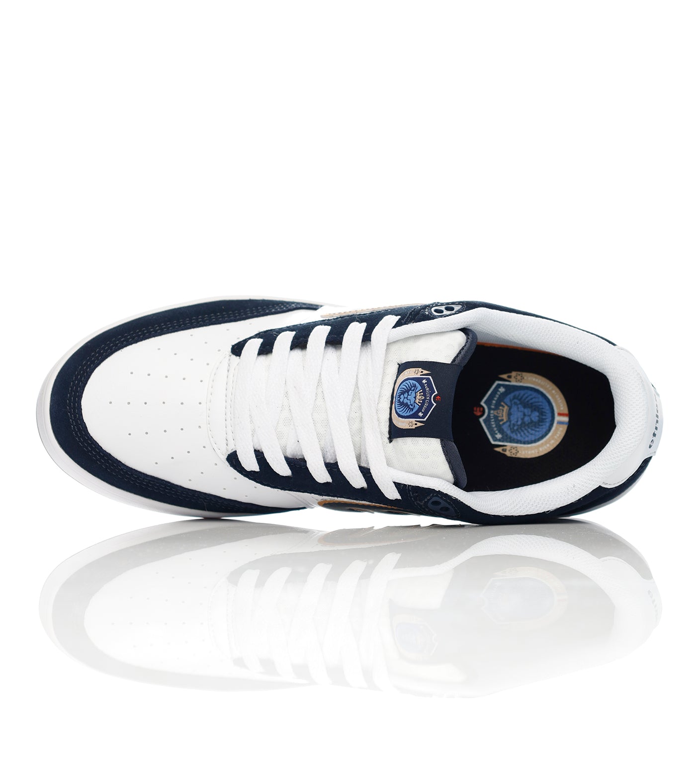 Etnies Shoes Aurelien Michelin White Navy Gold US SIZE Skateboard Sneakers