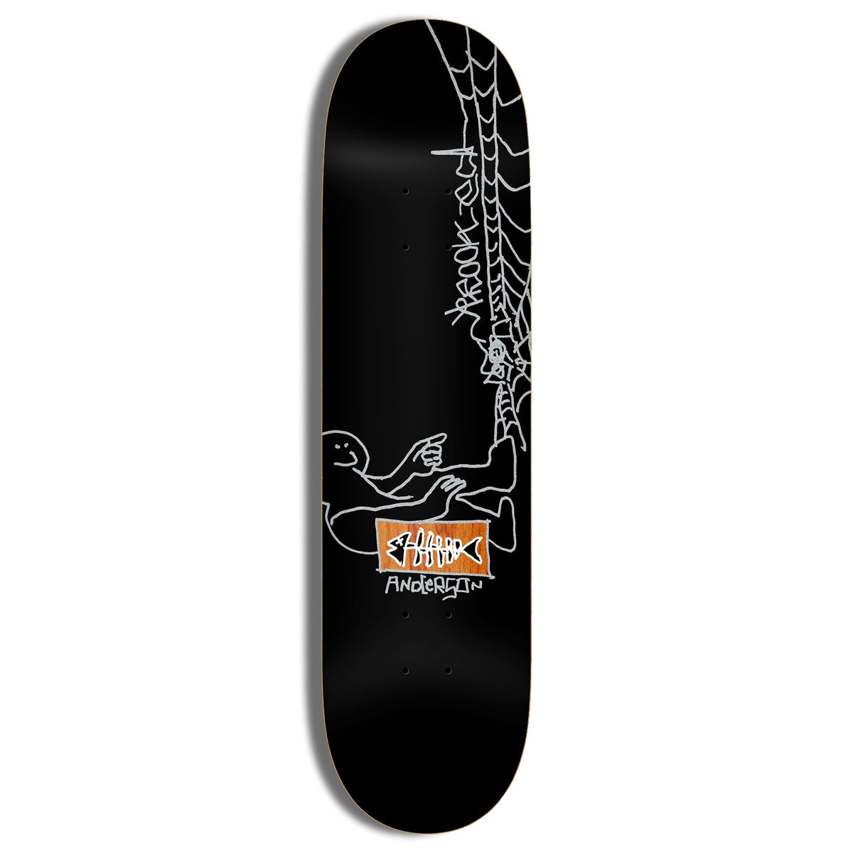 Krooked Skateboard Deck Gone Fishing Manderson 8 38