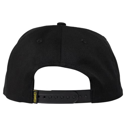 Krooked Cap Krooked Eyes Snapback Black White Skateboard Hat