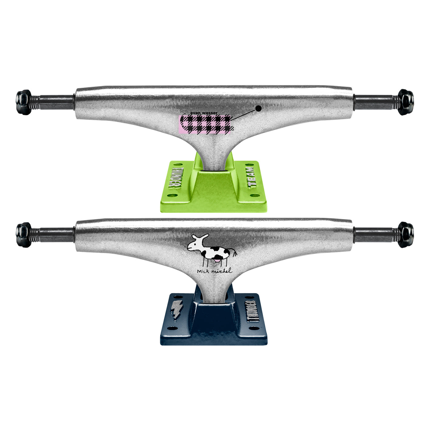 Thunder Skateboard Trucks 149 x FROG Nick Michel Axles 8.5"