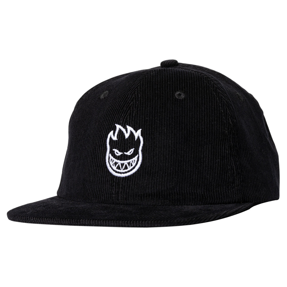 Spitfire Wheels Cap Lil Bighead Strapback Black Corduroy Skateboard Hat