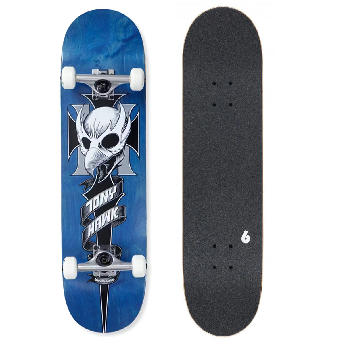 Birdhouse Skateboard Complete Tony Hawk Pro Crest Blue 8.25"