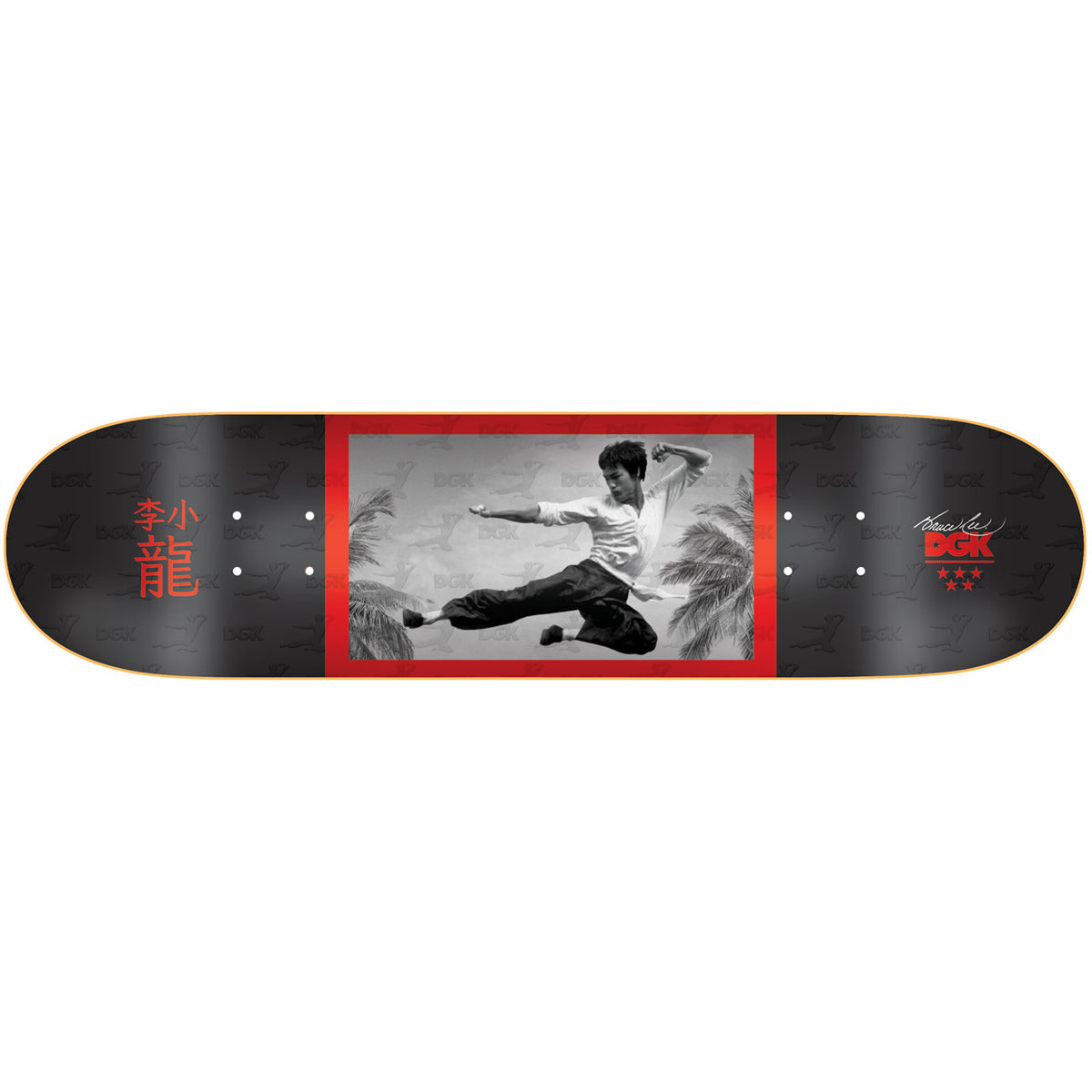 Dgk Skateboard Deck Bruce Lee Flying Man Black 8 25
