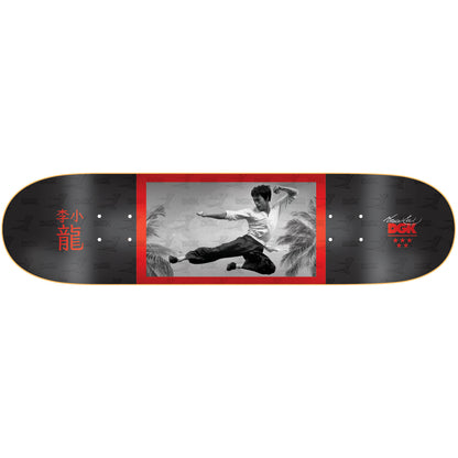 DGK Skateboard Deck Bruce Lee Flying Man Black 8.25"
