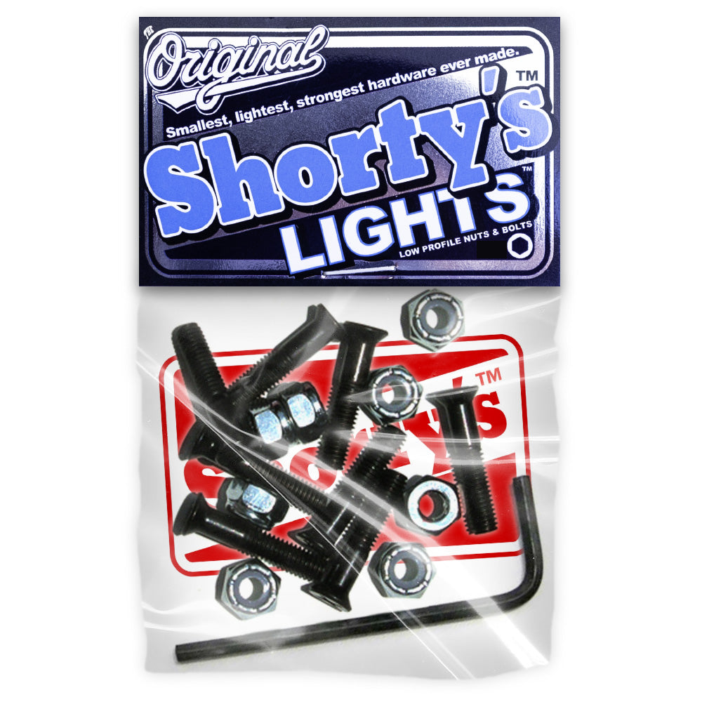 Shortys Bolts Lights 7 8 Inch Allen Key Skateboard Hardware