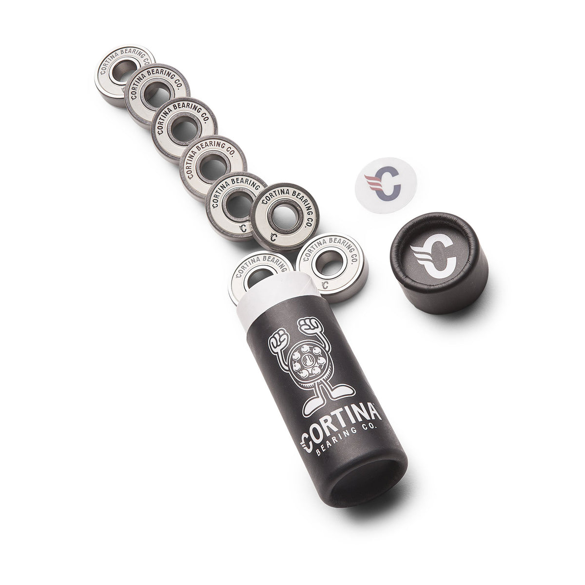 Cortina Skateboard Bearings C Class Premium Black