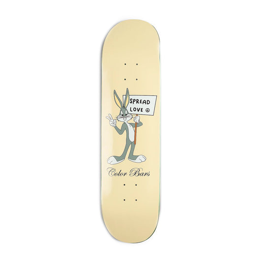 Color Bars Skateboard Deck Looney Tunes Spread Love 8.25" Bugs Bunny