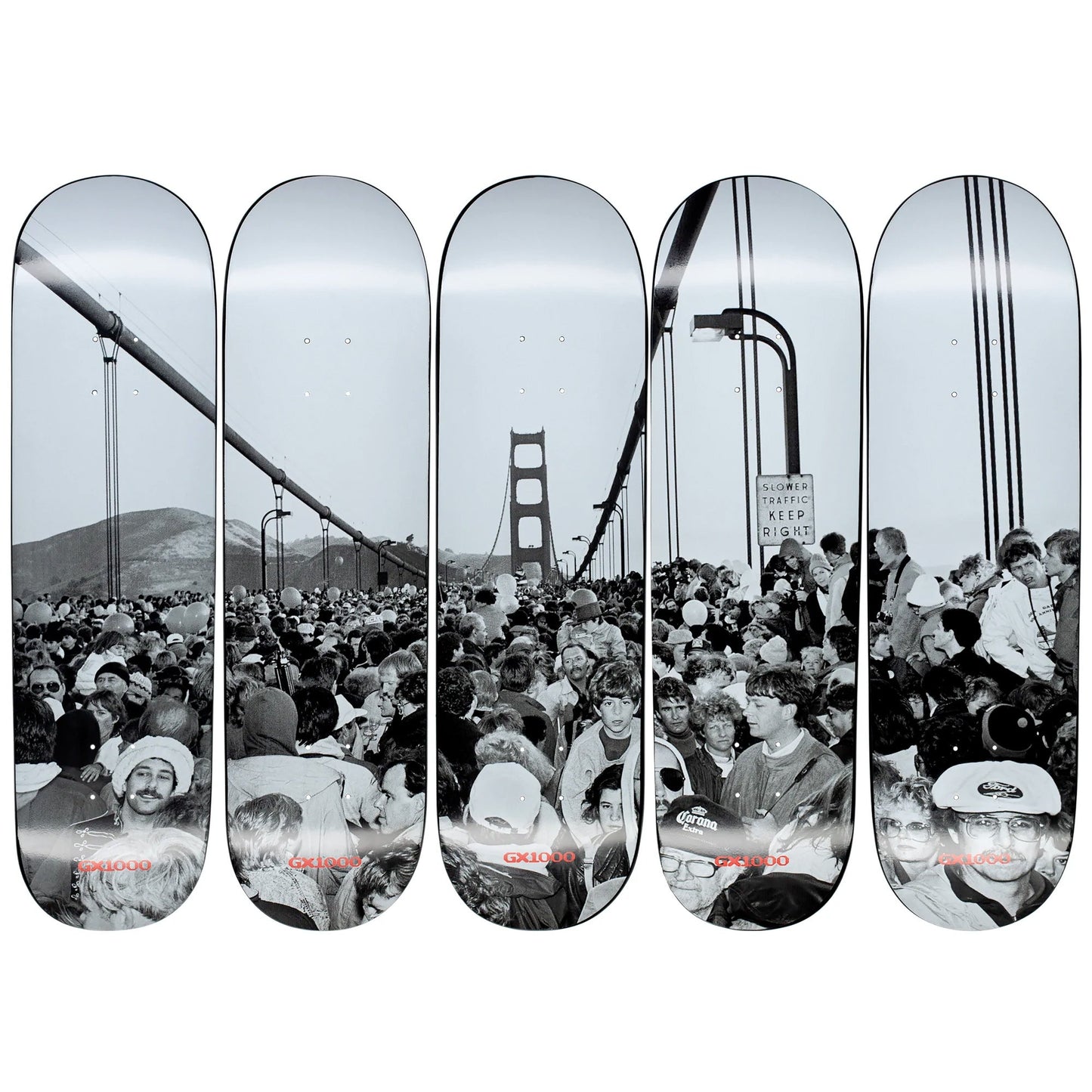Full Set Of Gx1000 Skateboards Bridge Collection Series 5 Limited Edition Decks