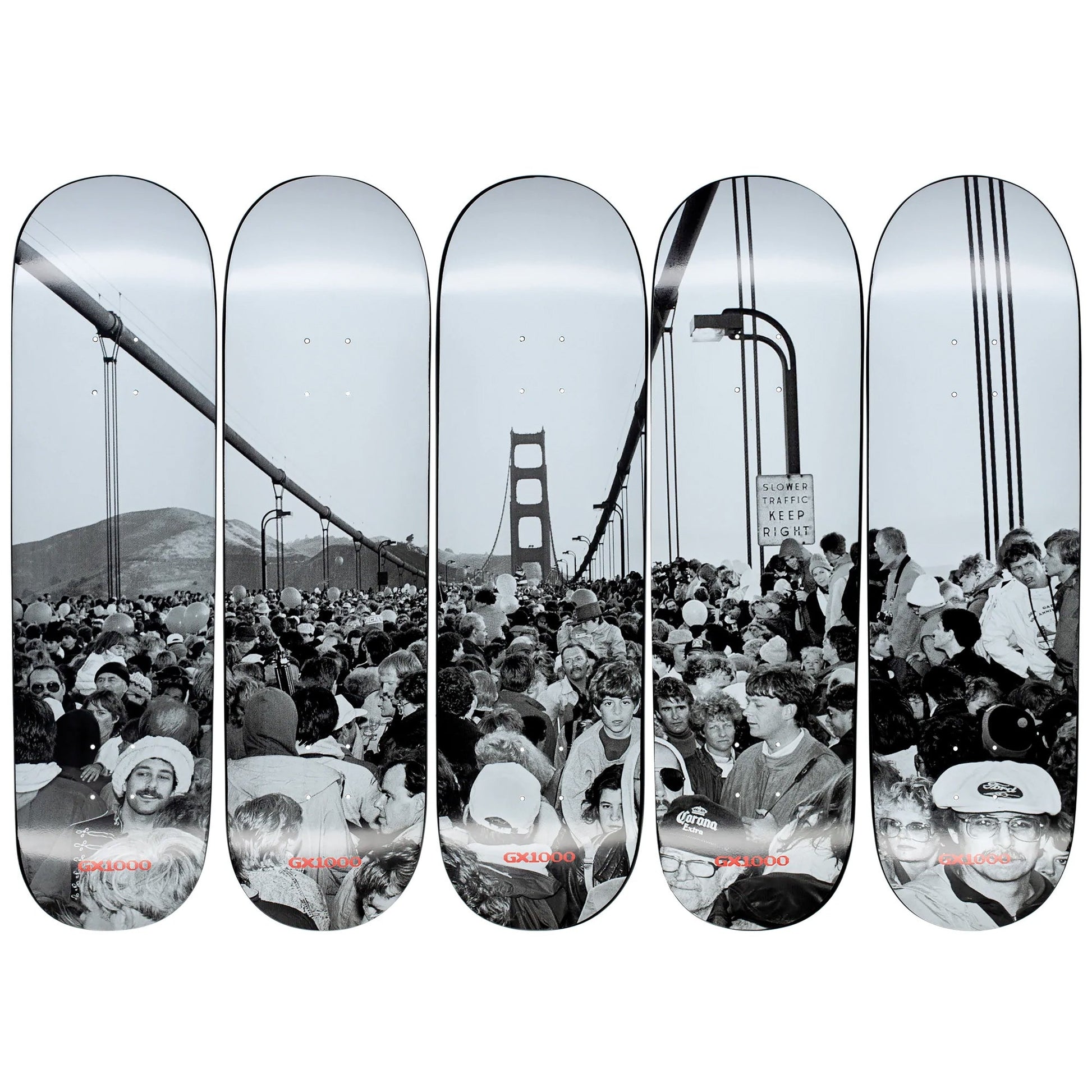 Full Set Of Gx1000 Skateboards Bridge Collection Series 5 Limited Edition Decks
