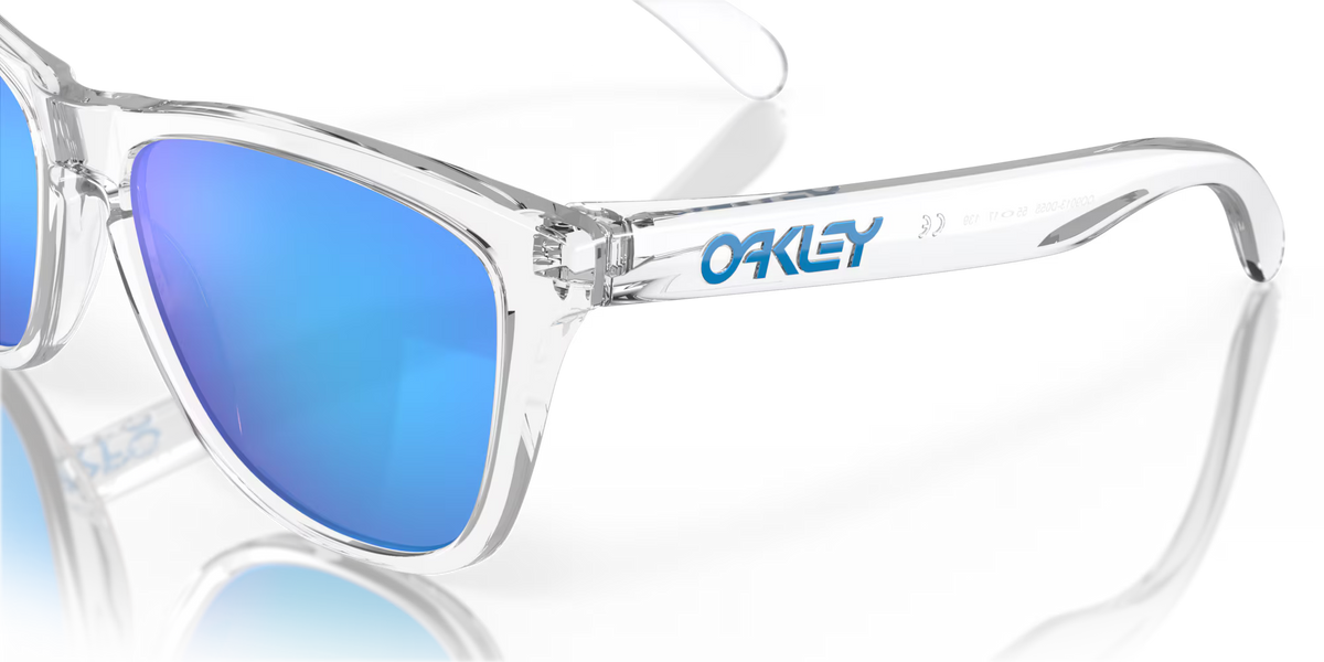 Oakley Frogskins Crystal Clear Prizm Sapphire Iridium Sunglasses