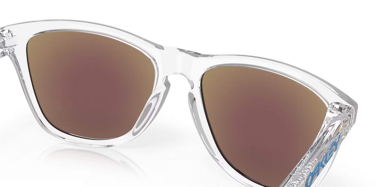 Oakley Frogskins Crystal Clear Prizm Sapphire Iridium Sunglasses