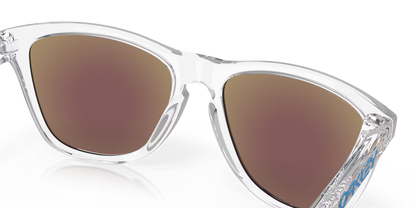 Oakley Frogskins Crystal Clear Prizm Sapphire Iridium Sunglasses