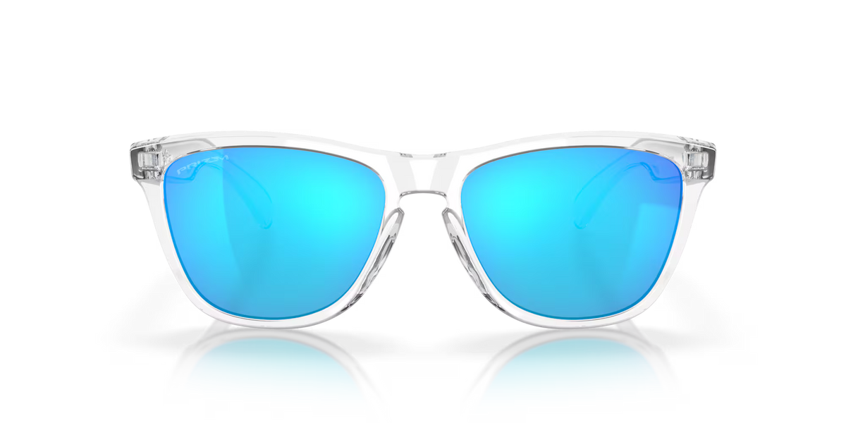 Oakley Frogskins Crystal Clear Prizm Sapphire Iridium Sunglasses