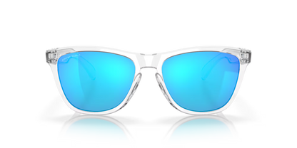 Oakley Frogskins Crystal Clear Prizm Sapphire Iridium Sunglasses
