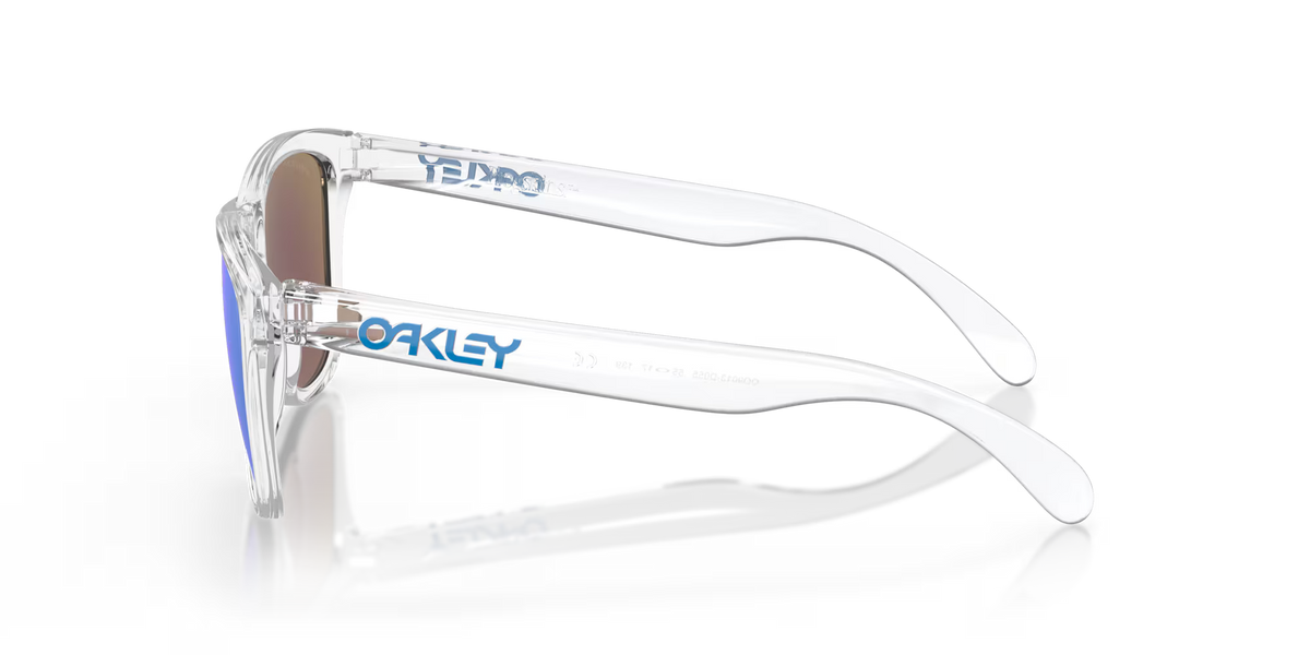 Oakley Frogskins Crystal Clear Prizm Sapphire Iridium Sunglasses