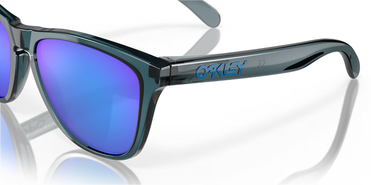 Oakley Frogskins Crystal Black Prizm Sapphire Polarized Sunglasses