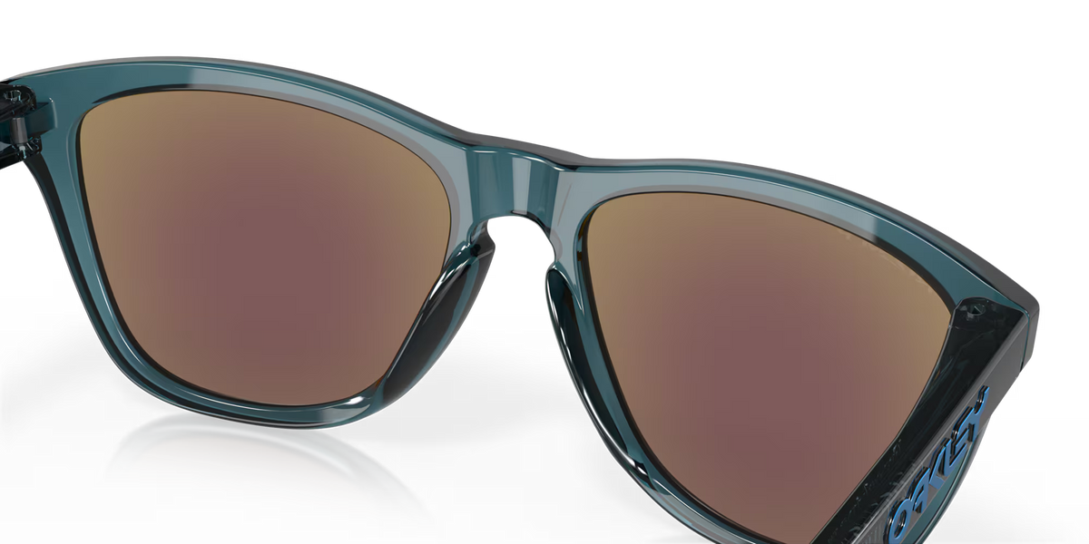 Oakley Frogskins Crystal Black Prizm Sapphire Polarized Sunglasses