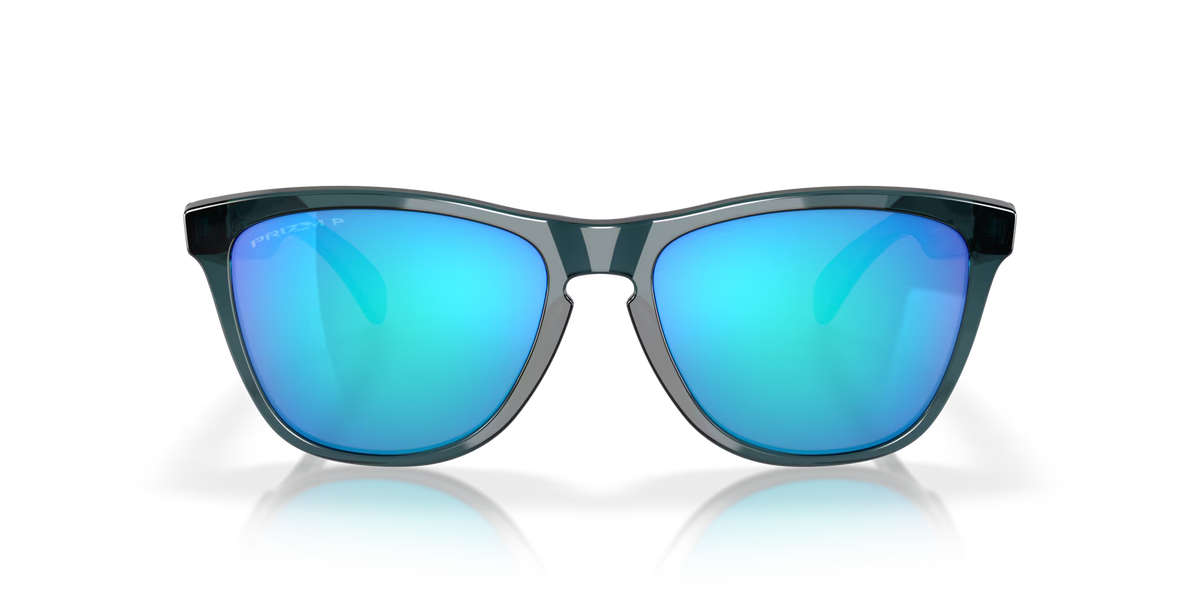 Oakley Frogskins Crystal Black Prizm Sapphire Polarized Sunglasses