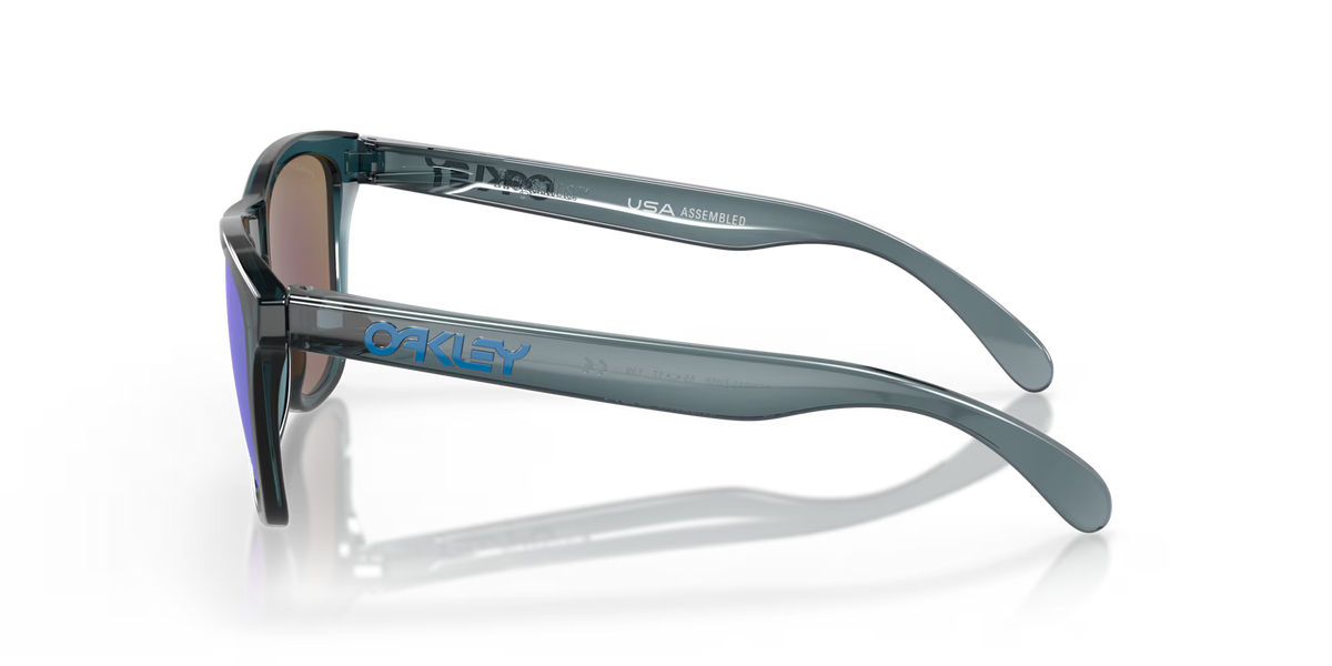 Oakley Frogskins Crystal Black Prizm Sapphire Polarized Sunglasses