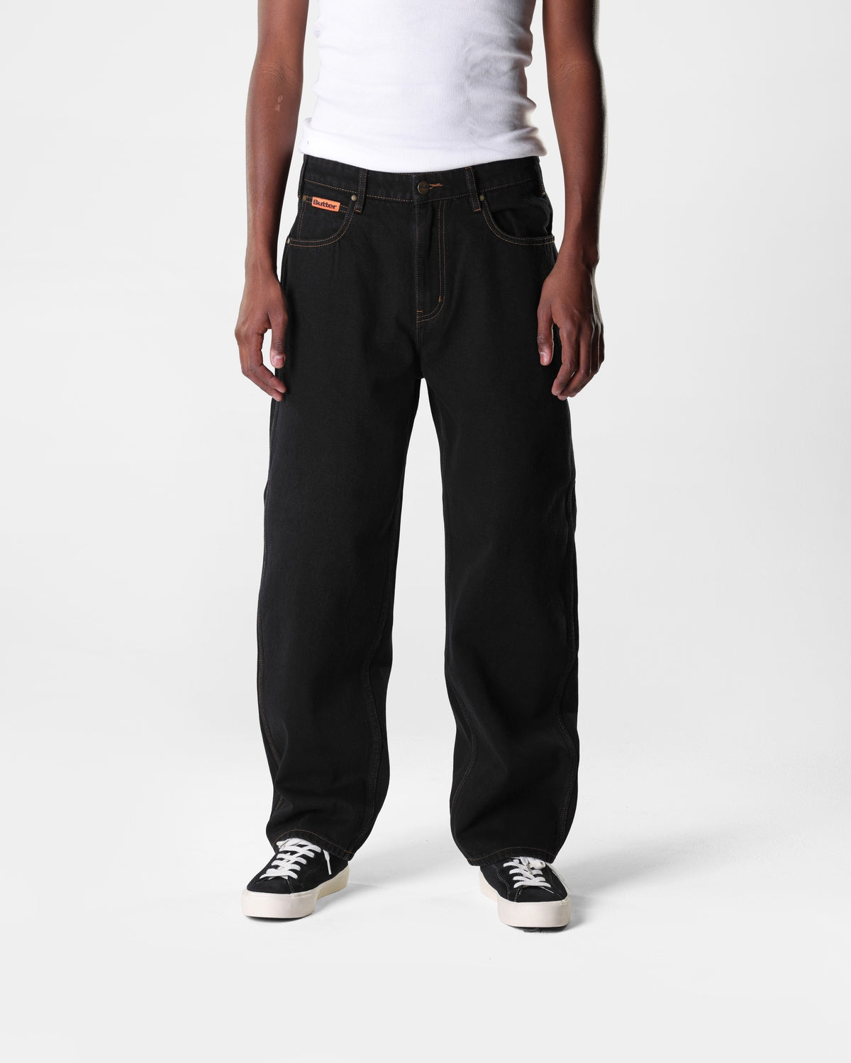 Butter Goods Relaxed Denim Jeans Washed Black