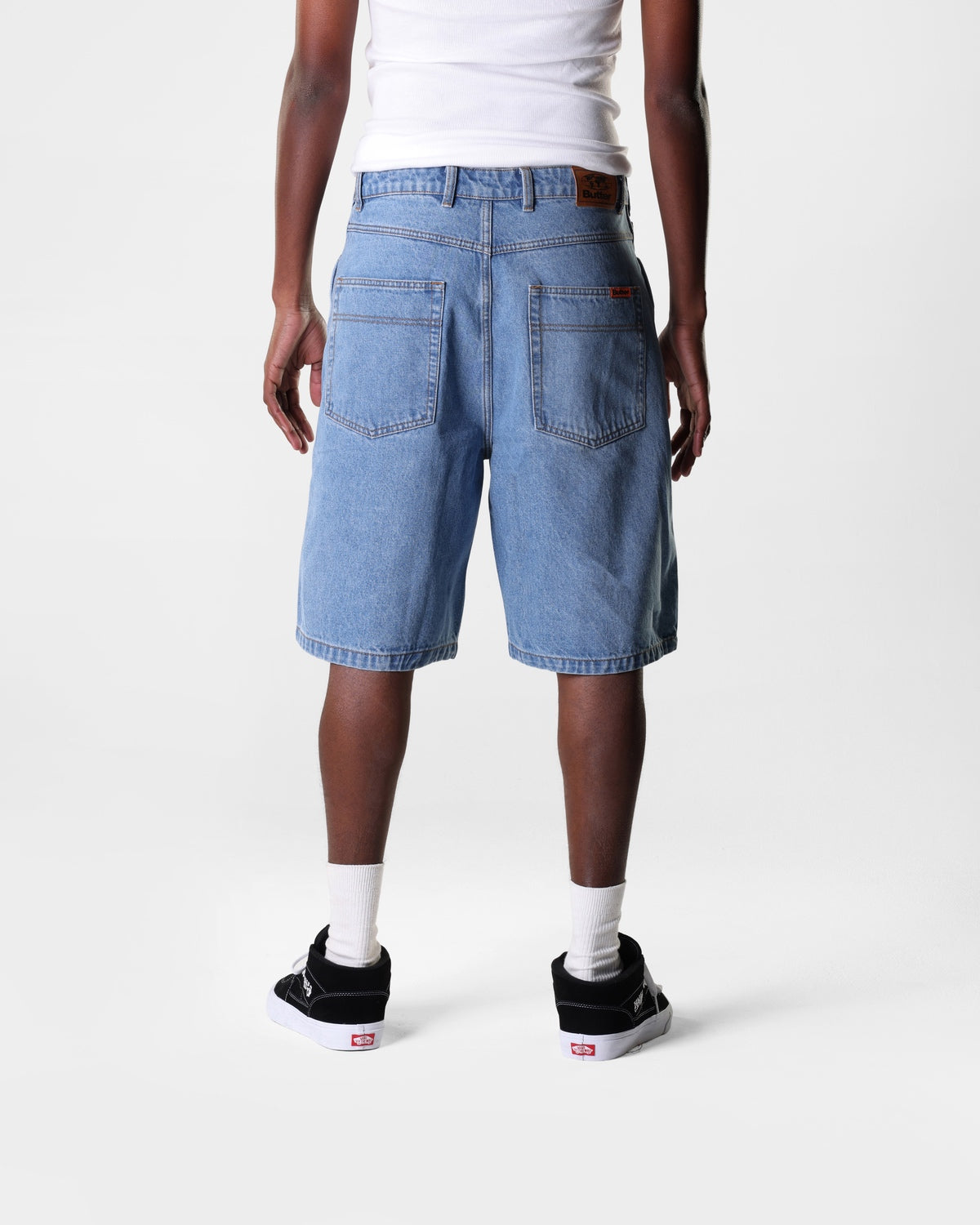 Butter Goods Baggy Denim Shorts Washed Indigo