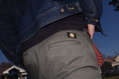 Spitfire x Dickies Pants Double Knee Olive Green A865R Skateboard Work Pant