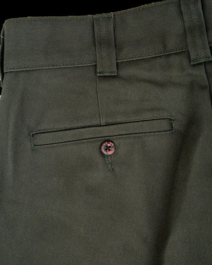 Spitfire x Dickies Pants Double Knee Olive Green A865R Skateboard Work Pant