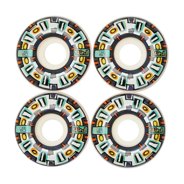 Blind Skateboard Wheels Round Space Navy 52mm V2 Wide