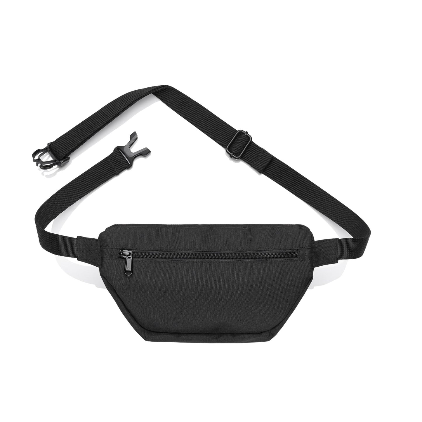 Kingpin Skate Supply Bumbag Leather Box Patch Black Hip Waist Pack