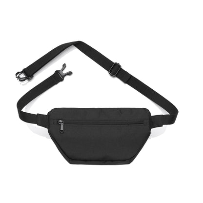Kingpin Skate Supply Bumbag Leather Box Patch Black Hip Waist Pack